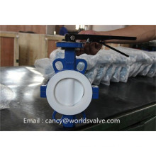 PTFE Lining Split Body Butterfly Valve